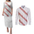 White Sunday Tonga Fakame Couples Matching Puletasi and Long Sleeve Button Shirt Tongan Ngatu Heilala Lei - Polynesian Pride