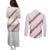 White Sunday Tonga Fakame Couples Matching Puletasi and Long Sleeve Button Shirt Tongan Ngatu Heilala Lei - Polynesian Pride