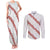 White Sunday Tonga Fakame Couples Matching Tank Maxi Dress and Long Sleeve Button Shirt Tongan Ngatu Heilala Lei - Polynesian Pride