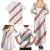 White Sunday Tonga Fakame Family Matching Summer Maxi Dress and Hawaiian Shirt Tongan Ngatu Heilala Lei - Polynesian Pride