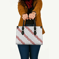 White Sunday Tonga Fakame Leather Bag Tongan Ngatu Heilala Lei - Polynesian Pride