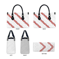 White Sunday Tonga Fakame Leather Bag Tongan Ngatu Heilala Lei - Polynesian Pride