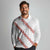 White Sunday Tonga Fakame Long Sleeve Polo Shirt Tongan Ngatu Heilala Lei - Polynesian Pride