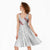 White Sunday Tonga Fakame Midi Dress Tongan Ngatu Heilala Lei - Polynesian Pride