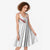 White Sunday Tonga Fakame Midi Dress Tongan Ngatu Heilala Lei - Polynesian Pride