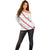 White Sunday Tonga Fakame Off Shoulder Sweater Tongan Ngatu Heilala Lei - Polynesian Pride