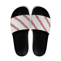 White Sunday Tonga Fakame Slide Sandals Tongan Ngatu Heilala Lei - Polynesian Pride