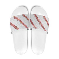 White Sunday Tonga Fakame Slide Sandals Tongan Ngatu Heilala Lei - Polynesian Pride
