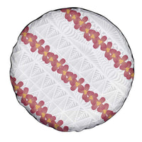 White Sunday Tonga Fakame Spare Tire Cover Tongan Ngatu Heilala Lei - Polynesian Pride