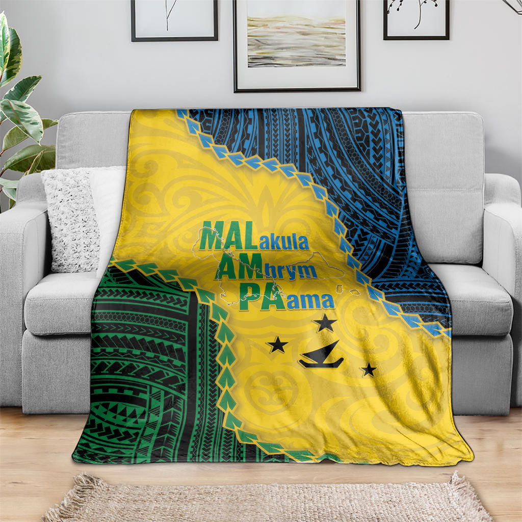 Malampa Province Vanuatu Blanket Map With Polynesian Pattern LT14 - Polynesian Pride