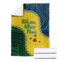 Malampa Province Vanuatu Blanket Map With Polynesian Pattern LT14 - Polynesian Pride