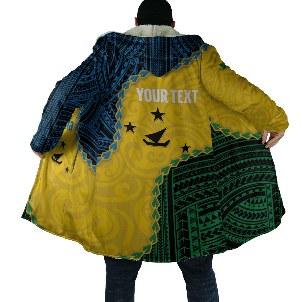 Personalised Malampa Province Vanuatu Cloak Map With Polynesian Pattern LT14 - Polynesian Pride
