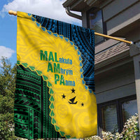 Malampa Province Vanuatu Garden Flag Map With Polynesian Pattern LT14 - Polynesian Pride
