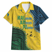 Personalised Malampa Province Vanuatu Hawaiian Shirt Map With Polynesian Pattern LT14 Multicolor - Polynesian Pride