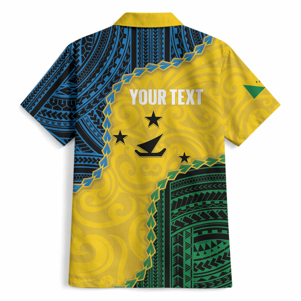 Personalised Malampa Province Vanuatu Hawaiian Shirt Map With Polynesian Pattern LT14 - Polynesian Pride
