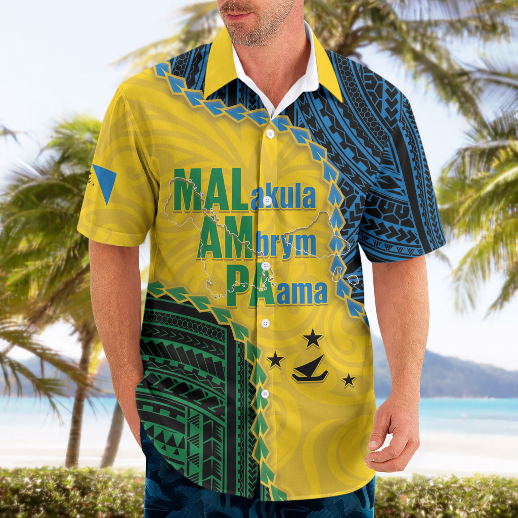 Personalised Malampa Province Vanuatu Hawaiian Shirt Map With Polynesian Pattern LT14 - Polynesian Pride