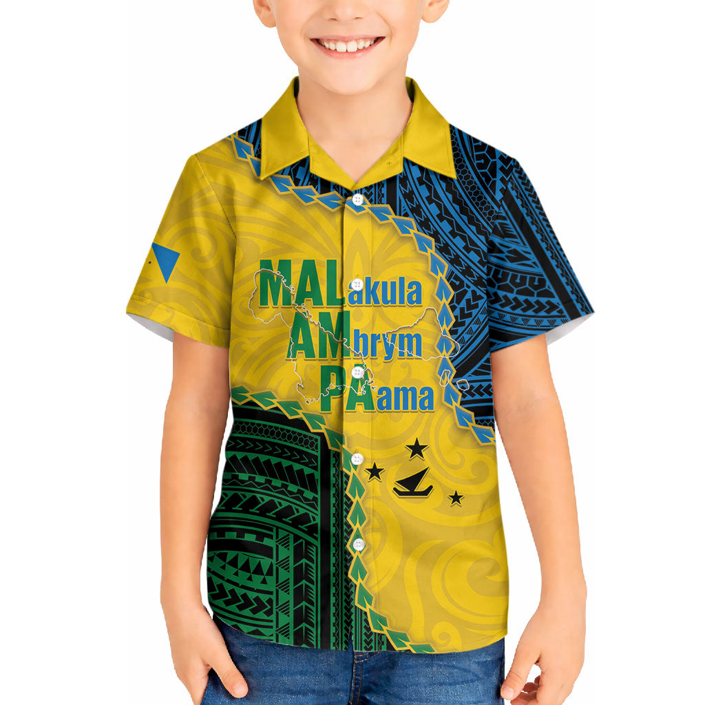 Personalised Malampa Province Vanuatu Hawaiian Shirt Map With Polynesian Pattern LT14 - Polynesian Pride