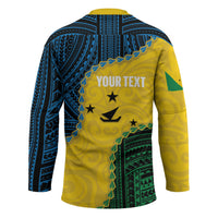 Personalised Malampa Province Vanuatu Hockey Jersey Map With Polynesian Pattern LT14 - Polynesian Pride