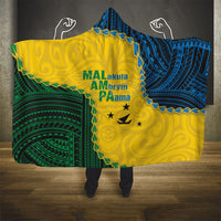 Malampa Province Vanuatu Hooded Blanket Map With Polynesian Pattern LT14 - Polynesian Pride