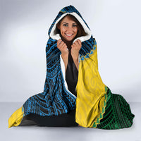 Malampa Province Vanuatu Hooded Blanket Map With Polynesian Pattern LT14 - Polynesian Pride