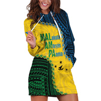Personalised Malampa Province Vanuatu Hoodie Dress Map With Polynesian Pattern LT14 Multicolor - Polynesian Pride