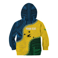Personalised Malampa Province Vanuatu Kid Hoodie Map With Polynesian Pattern LT14 - Polynesian Pride