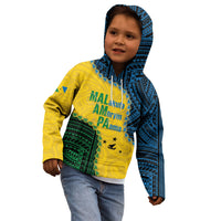 Personalised Malampa Province Vanuatu Kid Hoodie Map With Polynesian Pattern LT14 - Polynesian Pride