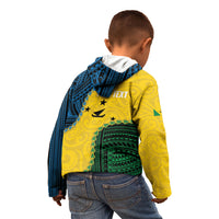 Personalised Malampa Province Vanuatu Kid Hoodie Map With Polynesian Pattern LT14 - Polynesian Pride