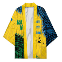 Personalised Malampa Province Vanuatu Kimono Map With Polynesian Pattern LT14 Unisex Multicolor - Polynesian Pride