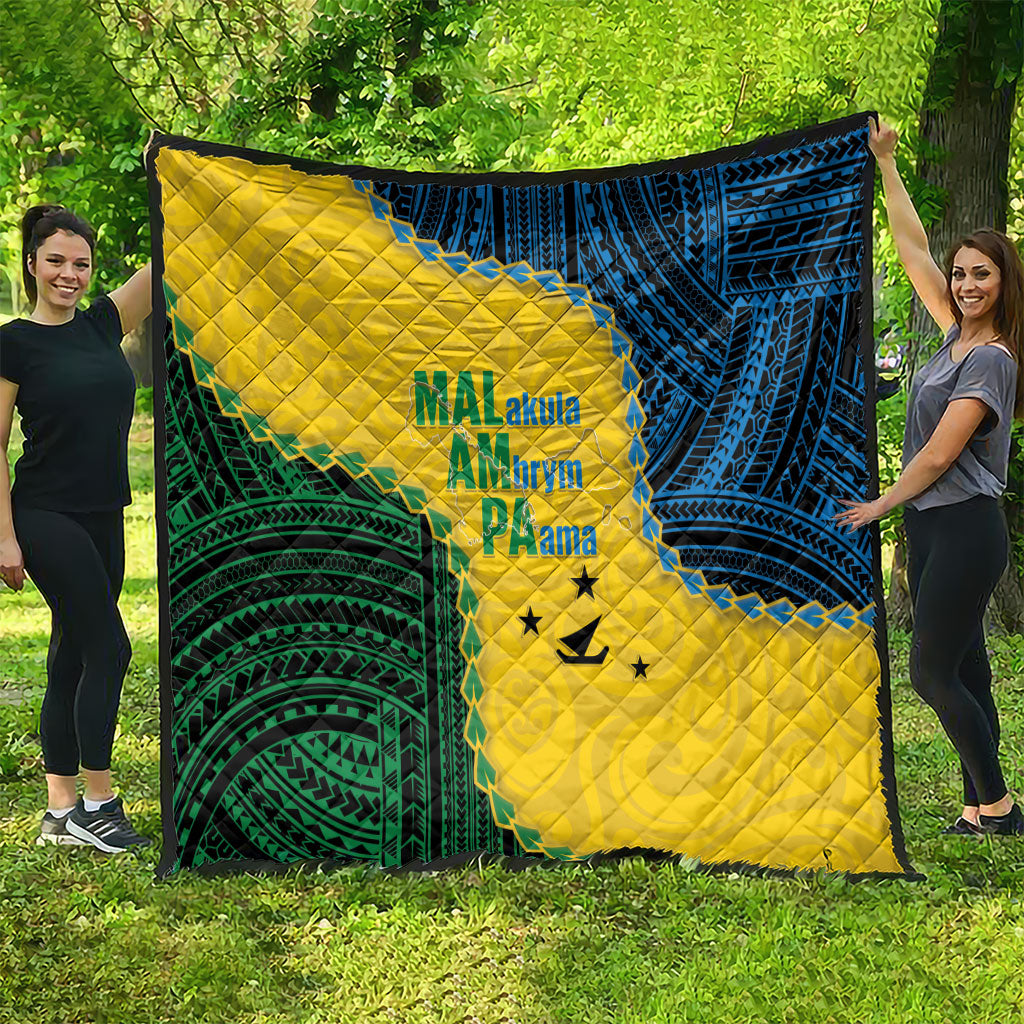 Malampa Province Vanuatu Quilt Map With Polynesian Pattern LT14 - Polynesian Pride