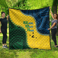 Malampa Province Vanuatu Quilt Map With Polynesian Pattern LT14 - Polynesian Pride