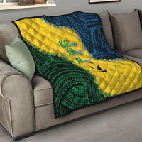 Malampa Province Vanuatu Quilt Map With Polynesian Pattern LT14 - Polynesian Pride