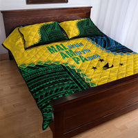 Malampa Province Vanuatu Quilt Bed Set Map With Polynesian Pattern LT14 - Polynesian Pride
