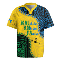 Personalised Malampa Province Vanuatu Rugby Jersey Map With Polynesian Pattern LT14 Multicolor - Polynesian Pride