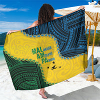 Malampa Province Vanuatu Sarong Map With Polynesian Pattern LT14 One Size 44 x 66 inches Multicolor - Polynesian Pride