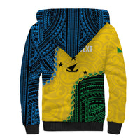 Personalised Malampa Province Vanuatu Sherpa Hoodie Map With Polynesian Pattern LT14 - Polynesian Pride