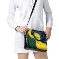 Malampa Province Vanuatu Shoulder Handbag Map With Polynesian Pattern LT14 - Polynesian Pride