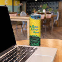 Personalised Malampa Province Vanuatu Skinny Tumbler Map With Polynesian Pattern LT14 - Polynesian Pride