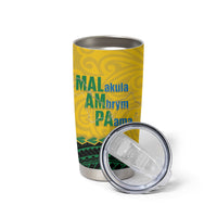 Personalised Malampa Province Vanuatu Tumbler Cup Map With Polynesian Pattern LT14 - Polynesian Pride