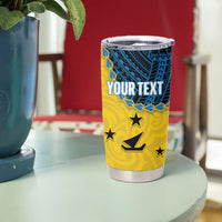 Personalised Malampa Province Vanuatu Tumbler Cup Map With Polynesian Pattern LT14 - Polynesian Pride