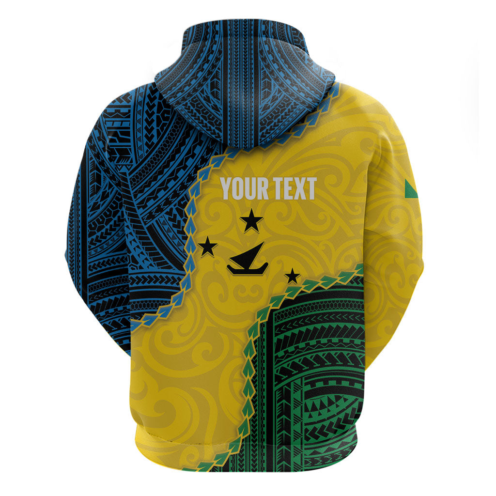Personalised Malampa Province Vanuatu Zip Hoodie Map With Polynesian Pattern LT14 - Polynesian Pride