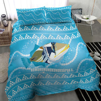 Aloha Hawaii Humuhumu Reef Triggerfish Bedding Set Hawaiian Leis Kakau Pattern LT14 - Polynesian Pride