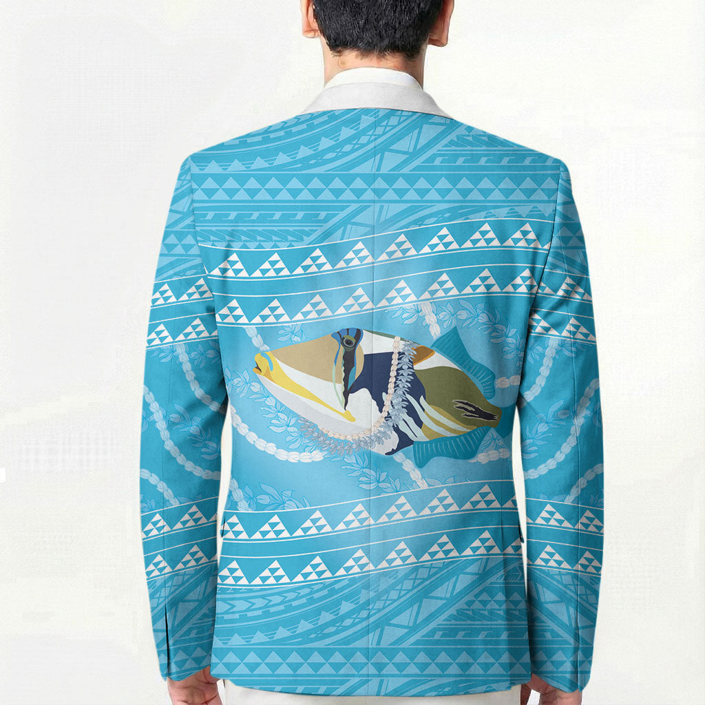Aloha Hawaii Humuhumu Reef Triggerfish Blazer Hawaiian Leis Kakau Pattern LT14 - Polynesian Pride