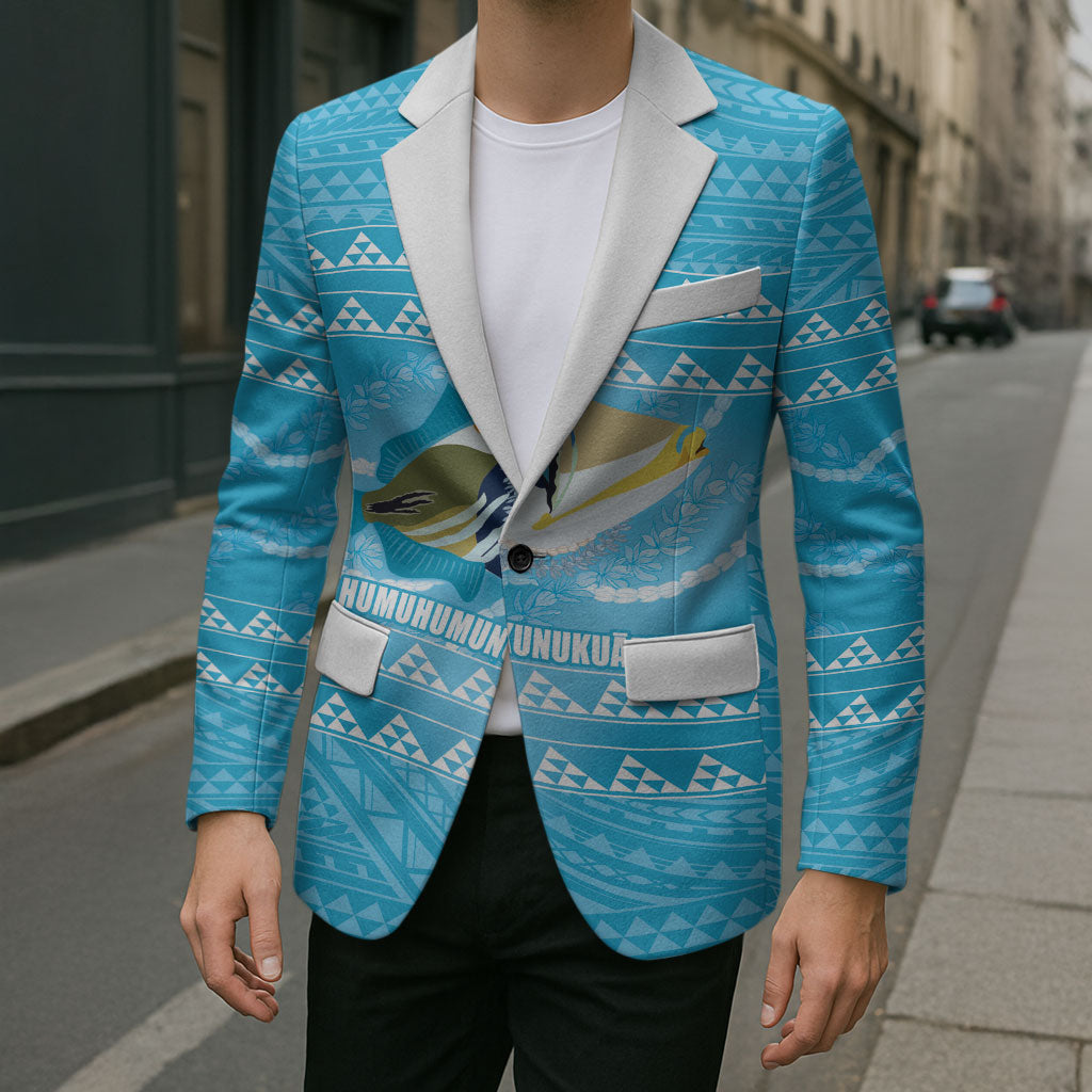 Aloha Hawaii Humuhumu Reef Triggerfish Blazer Hawaiian Leis Kakau Pattern LT14 - Polynesian Pride
