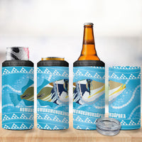Aloha Hawaii Humuhumu Reef Triggerfish 4 in 1 Can Cooler Tumbler Hawaiian Leis Kakau Pattern LT14 - Polynesian Pride