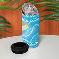 Aloha Hawaii Humuhumu Reef Triggerfish 4 in 1 Can Cooler Tumbler Hawaiian Leis Kakau Pattern LT14 - Polynesian Pride