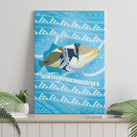 Aloha Hawaii Humuhumu Reef Triggerfish Canvas Wall Art Hawaiian Leis Kakau Pattern LT14 - Polynesian Pride