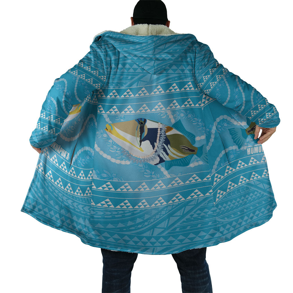 Aloha Hawaii Humuhumu Reef Triggerfish Cloak Hawaiian Leis Kakau Pattern LT14 - Polynesian Pride