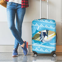 Aloha Hawaii Humuhumu Reef Triggerfish Luggage Cover Hawaiian Leis Kakau Pattern LT14 - Polynesian Pride
