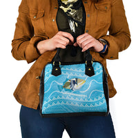 Aloha Hawaii Humuhumu Reef Triggerfish Shoulder Handbag Hawaiian Leis Kakau Pattern LT14 - Polynesian Pride